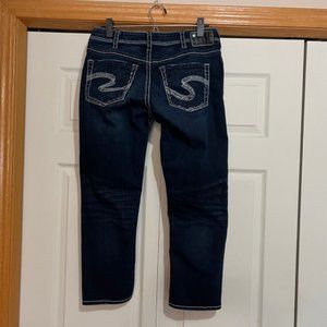 Silver Suki High Rise Skinny Capri Style 30W